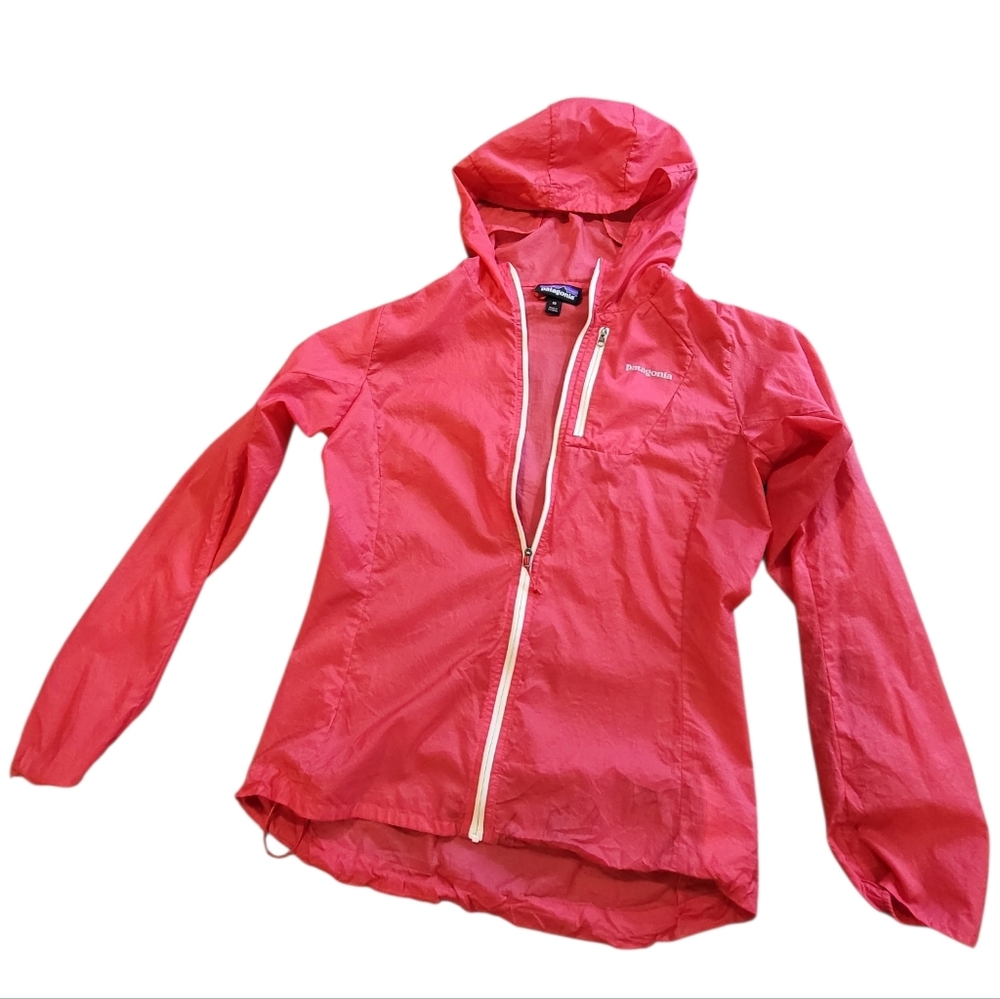 Patagonia Women's Red Full Zip Windbreaker Jacket Size XS - Staining-See Photo - Picture 2 of 15
